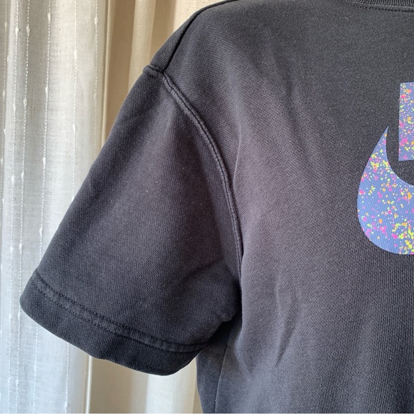 NIKE WOMENS CLASH SHORT SLEEVE CROP RETRO TOP S - Picture 6 of 10